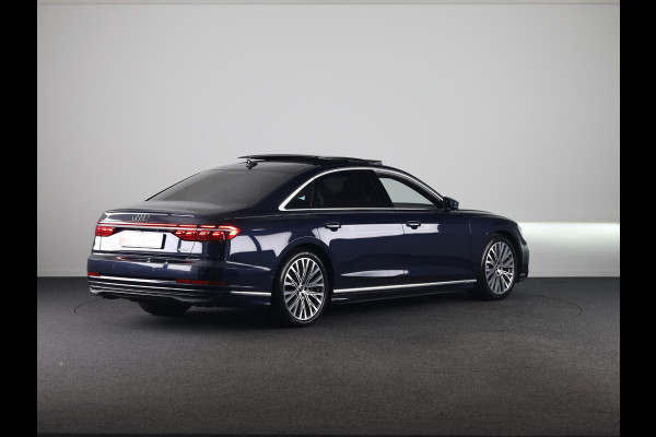 Audi A8 60 TFSI e quattro Lang 462pk | Panoramadak | Ventilatie + massage voor en achter | HUD | Luchtvering |