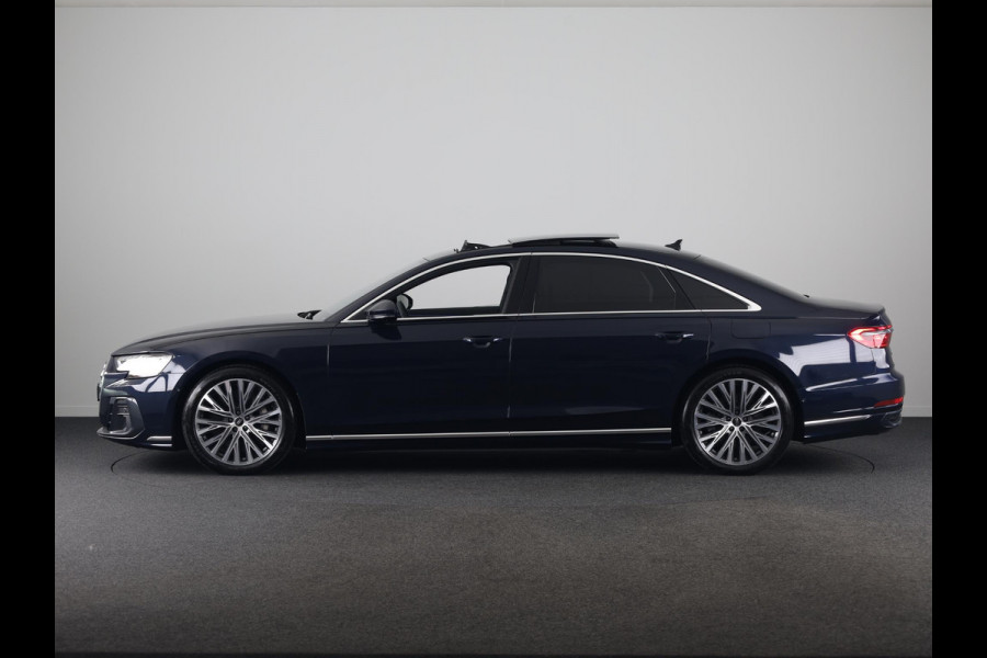 Audi A8 60 TFSI e quattro Lang 462pk | Panoramadak | Ventilatie + massage voor en achter | HUD | Luchtvering |