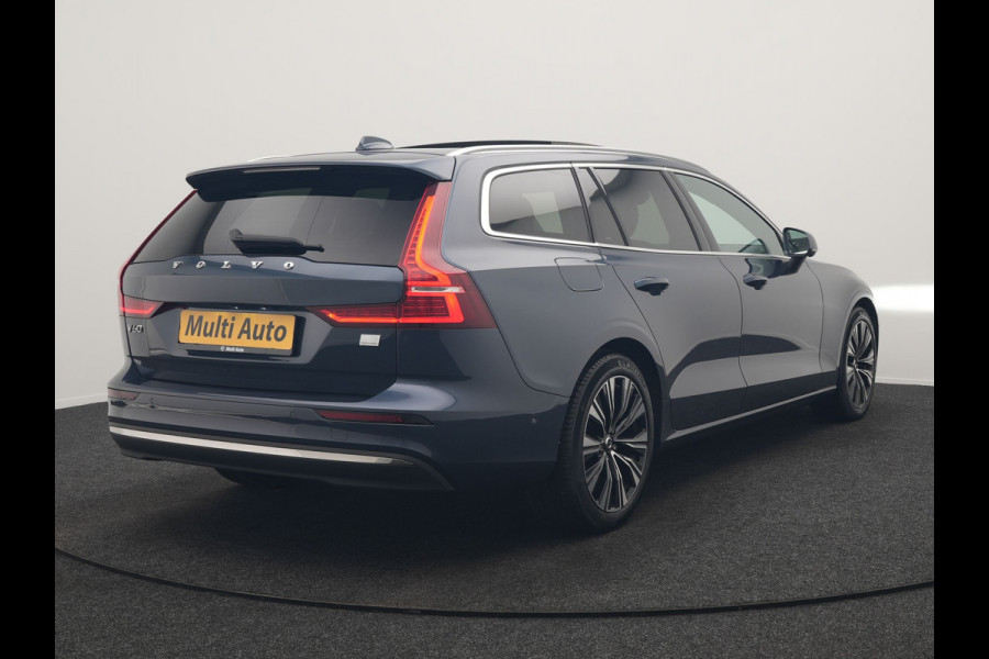Volvo V60 T6 AWD Plus Bright LONG RANGE PHEV 350pk Dealer O.H. | Trekhaak Af Fabriek | Panodak | Adaptive Cruise | 360 Camera | Comfortstoelen Memory & Verwarmd | Stuur Verwarmd | Keyless | Blis | Apple Carplay | Google Assistent | DAB | Plug In Hybrid |