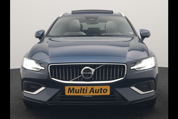 Volvo V60 T6 AWD Plus Bright LONG RANGE PHEV 350pk Dealer O.H. | Trekhaak Af Fabriek | Panodak | Adaptive Cruise | 360 Camera | Comfortstoelen Memory & Verwarmd | Stuur Verwarmd | Keyless | Blis | Apple Carplay | Google Assistent | DAB | Plug In Hybrid |