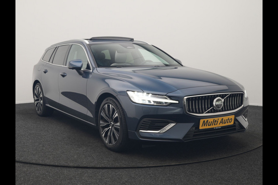 Volvo V60 T6 AWD Plus Bright LONG RANGE PHEV 350pk Dealer O.H. | Trekhaak Af Fabriek | Panodak | Adaptive Cruise | 360 Camera | Comfortstoelen Memory & Verwarmd | Stuur Verwarmd | Keyless | Blis | Apple Carplay | Google Assistent | DAB | Plug In Hybrid |