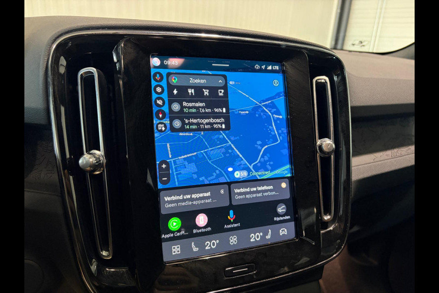 Volvo XC40 Recharge Extened Range 82 kWh Parkeercamera Google 252pk