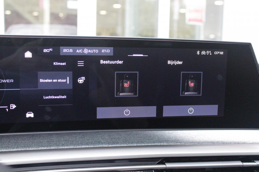 Peugeot 3008 1.2 Hybrid 145PK AUTOMAAT GT | PANORAMA SCHUIF/KANTEL DAK MET CLEAN CABIN | 360° VISION & DRIVE ASSIST PLUS PACK: ANTI DIEFSTAL ALARM MET SUPERVERGRENDELING/VISEOPARK 360° HD CAMERA'S/BUITENSPIEGELS MET KANTELFUNCTIE/DRIVE ASSIST 2.0 (SEMI AUTONOOM RIJDEN)/LANE POSITIONING ASSIST/SEMI AUTOMATED LANE CHANGE ASSIST/REAR CROSS TRAFFIC ALERT/DODEHOEK DETECTIE | ALCANTARA EXECUTIVE INTERIOR: BEKLEDING ALCANTARA/KUNSTLEDER AFGEWERKT MET STIKSELS/AGR BESTUUDERSSTOEL EN PASSAGIERSSTOEL ELEKTRISCH VERSTELBAAR MET GEHEUGENFUNCTIE OP DE BESTUUDERSSTOEL/VERWARMBARE VOORSTOELEN MET