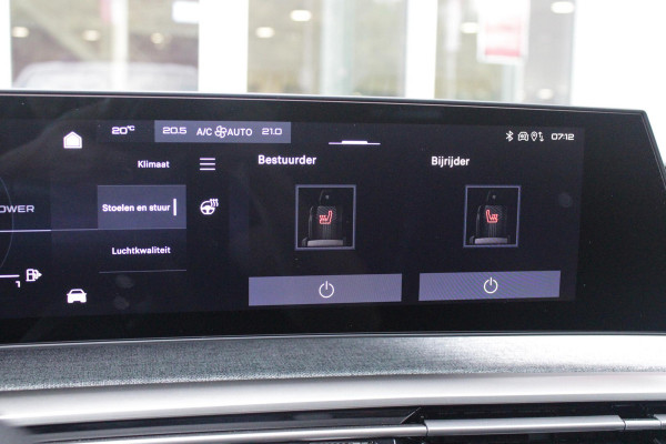 Peugeot 3008 1.2 Hybrid 145PK AUTOMAAT GT | PANORAMA SCHUIF/KANTEL DAK MET CLEAN CABIN | 360° VISION & DRIVE ASSIST PLUS PACK: ANTI DIEFSTAL ALARM MET SUPERVERGRENDELING/VISEOPARK 360° HD CAMERA'S/BUITENSPIEGELS MET KANTELFUNCTIE/DRIVE ASSIST 2.0 (SEMI AUTONOOM RIJDEN)/LANE POSITIONING ASSIST/SEMI AUTOMATED LANE CHANGE ASSIST/REAR CROSS TRAFFIC ALERT/DODEHOEK DETECTIE | ALCANTARA EXECUTIVE INTERIOR: BEKLEDING ALCANTARA/KUNSTLEDER AFGEWERKT MET STIKSELS/AGR BESTUUDERSSTOEL EN PASSAGIERSSTOEL ELEKTRISCH VERSTELBAAR MET GEHEUGENFUNCTIE OP DE BESTUUDERSSTOEL/VERWARMBARE VOORSTOELEN MET