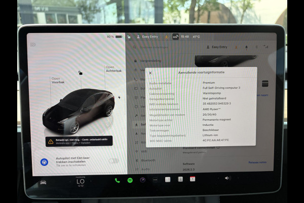 Tesla Model Y Long Range AWD 75 kWh SOH 95% | TESLA FABRIEKSGARANTIE TOT 2028/ 80.000KM! | FABRIEKSGARANTIE OP ACCU & AANDRIJFLIJN TOT 2032 OF 192.000 KM | BTW VERREKENBAAR