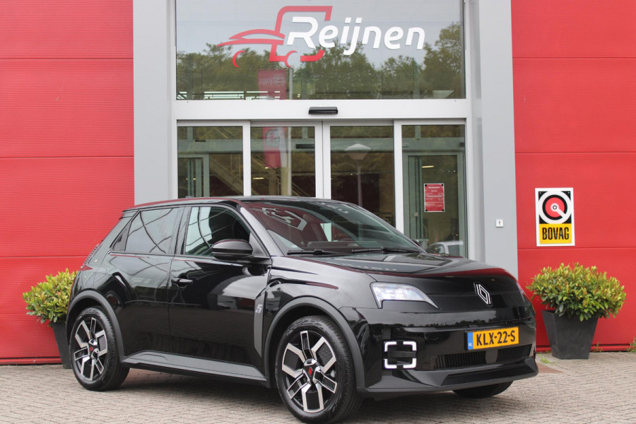 Renault 5 COMFORT RANGE TECHNO 150PK 52 kWh | PACK WINTER TECHNO: ELEKTRISCH VERWARMBARE VOORSTOELEN/ELEKTRISCH VERWARMBAAR STUURWIEL/BESTUUDERSSTOEL MET ELEKTRSCH VERSTELBARE LENDESTEUN/IN HOOGTE VERSTELBARE PASSAGIERSSTOEL | LICHTMETALEN VELGEN 18" | ADAPTIVE CRUISE CONTROL | FULL LED KOPLAMPEN MET FRANSE VLAG | ELEKTRTISCH INKLABARE EN VERWARMBARE BUITENSPIEGELS | ACHTERUITRIJ CAMERA | SFEER VERLICHTING | GOOGLE MAPS NAVIGATIE | DRAADLOZE TELEFOONLADER | PRIVACY GLASS | 100KW SNELLAAD FUNCTIE | DRAADLOZE APPLE CARPLAY/ANDROID AUTO | DAB+ RADIO |