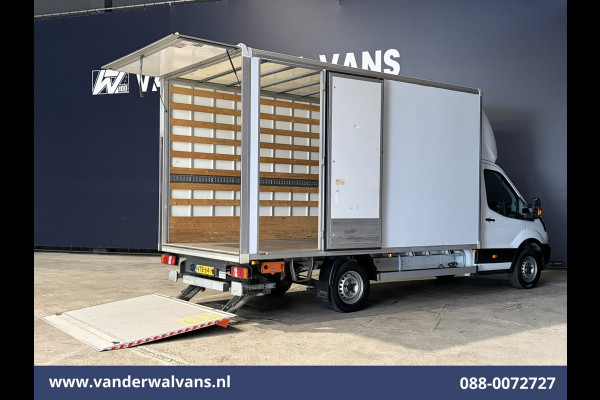 Ford Transit 2.0 TDCI 130pk Bakwagen 232cm Hoog Laadklep Zijdeur Euro6 Airco | Lat om Lat betimmering Bijrijdersbank, 904kg laadvermogen