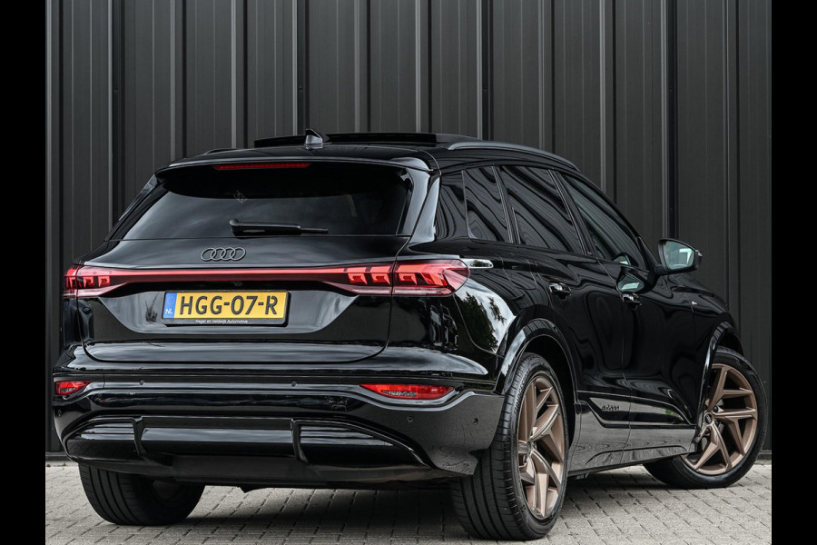 Audi Q6 e-tron Launch edition 83 kWh | Panoramadak | 360 Camera | B&O | HUD | Luchtvering | Ambiance Interieur | Stuur- Stoelverwarming | Memory Seats |