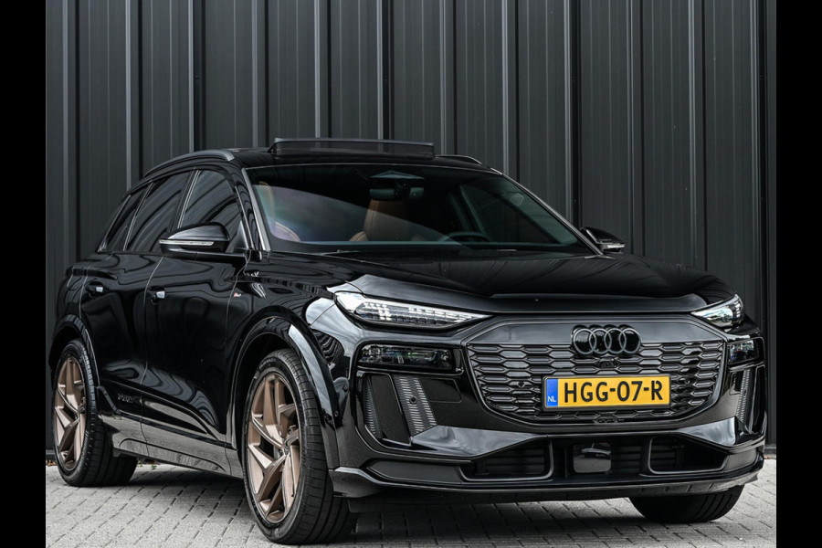 Audi Q6 e-tron Launch edition 83 kWh | Panoramadak | 360 Camera | B&O | HUD | Luchtvering | Ambiance Interieur | Stuur- Stoelverwarming | Memory Seats |