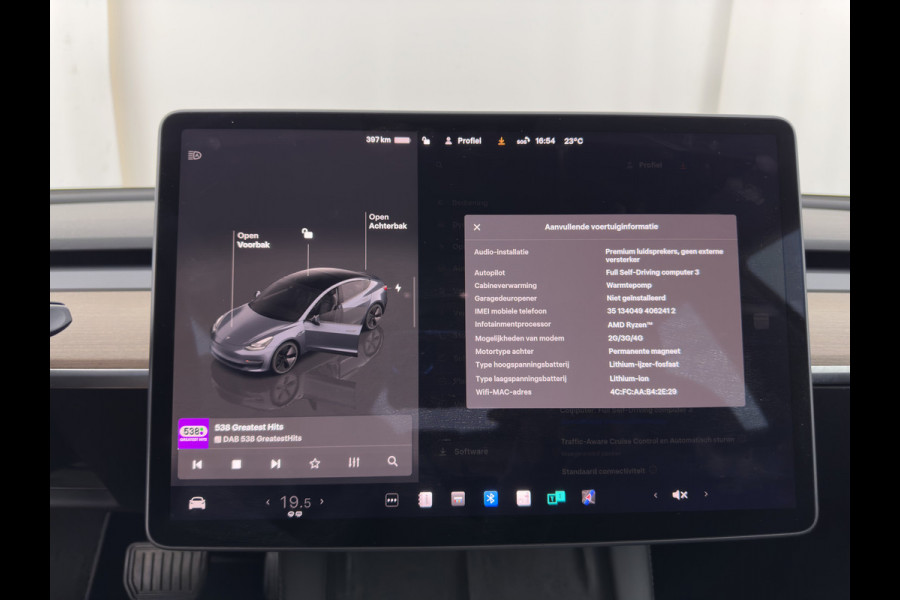 Tesla Model 3 Standard RWD Plus 60 kWh [3-Fase-11kW] (INCL-BTW) Aut. *PANO | AUTOPILOT | LEATHER | KEYLESS | FULL-LED | MEMORY-PACK | TOPVIEW | DAB | CARPLAY | DIGI-COCKPIT | LANE-ASSIST | HEATED- COMFORTSEATS | 19"ALU*