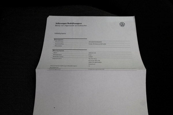Volkswagen Crafter 35 2.0 TDI 140pk L3H3 (L2H2) Highline Servicewagen Inrichting/230V/Standkachel 02-2022