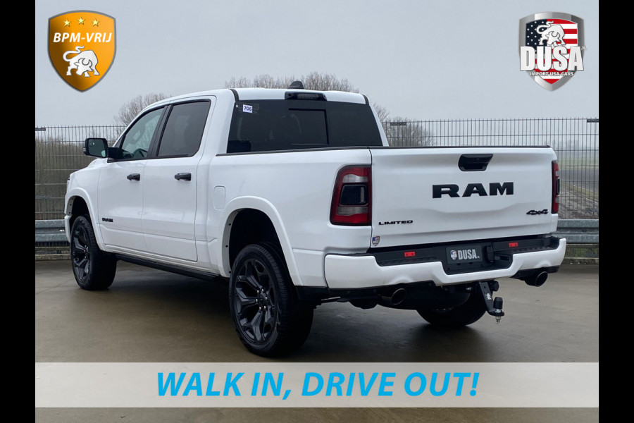 Dodge Ram 1500 | Limited | 5.7L HEMI | 4X4 Night Edition | Panoramadak  | Luchtvering | BPM VRIJ Getoonde accessoires zijn verkrijgbaar tegen meerprijs
