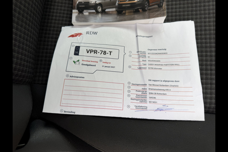 Volkswagen Caddy Cargo 2.0 TDI Euro 6 Comfort CarPlay/Cruise control/