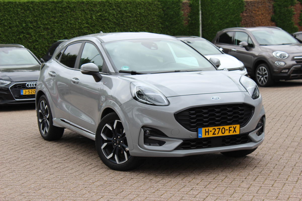 Ford Puma 1.0 EcoBoost Hybrid ST-Line X First Edition / Trekhaak / Camera / B&O / Keyless / CarPlay / Half Leder / 18'' / Stoel+Stuurverwarming / Dodehoek / DAB / ACC
