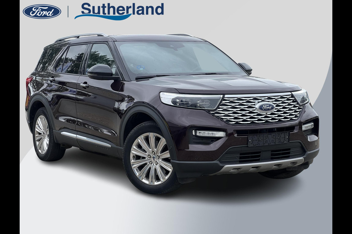 Ford Explorer 3.0 V6 EcoBoost PHEV Platinum | Afneembare trekhaak | Panoramadak | Bang&Olufsen | 360 graden camera | Stoelverwarming/koeling
