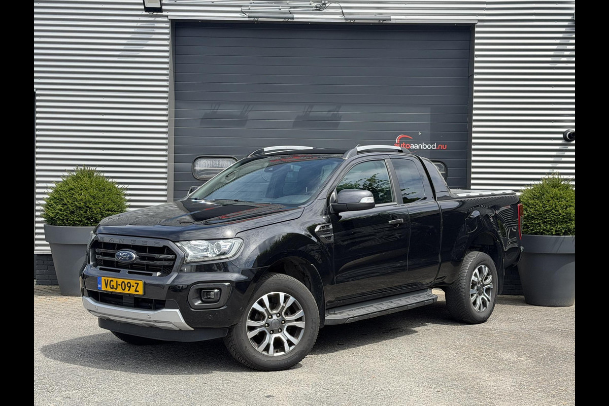 Ford Ranger 2.0 EcoBlue Wildtrak Supercab | Trekhaak | Camera | Navigatie | DAB | Stoelverwarming | Lederen Bekleding |