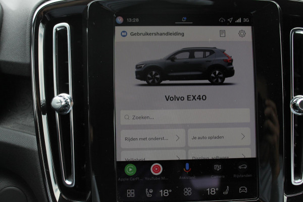 Volvo EX40 Single Motor Extended Range Plus 82 kWh Adaptieve cruise control / Semi elektrisch wegklapbare trekhaak / Google infotainment / 19" lichtmetalen velgen
