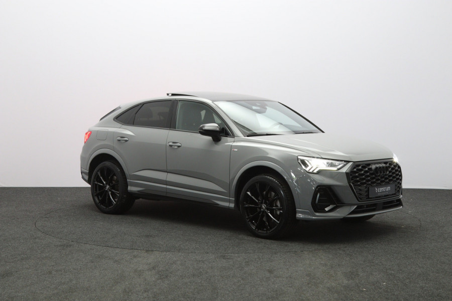 Audi Q3 Sportback 45 TFSI e 245 PK S-Line Edition, Nardo-Grijs, Panoramadak, Carplay, 360 Camera, Memory