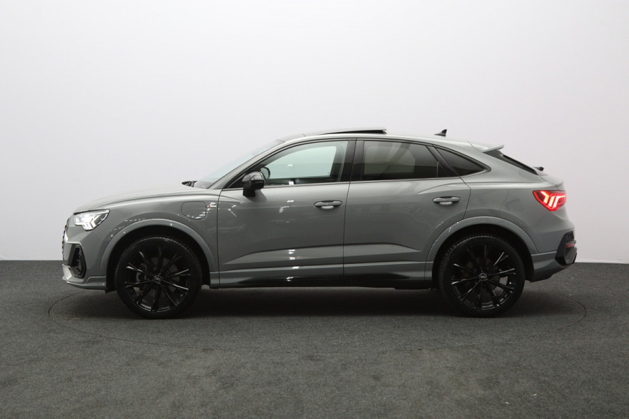 Audi Q3 Sportback 45 TFSI e 245 PK S-Line Edition, Nardo-Grijs, Panoramadak, Carplay, 360 Camera, Memory
