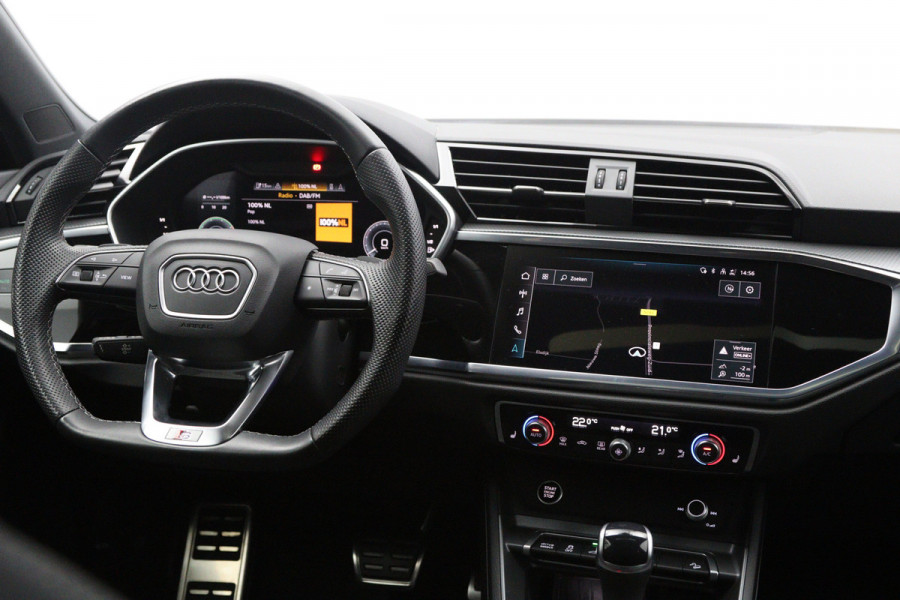 Audi Q3 Sportback 45 TFSI e 245 PK S-Line Edition, Nardo-Grijs, Panoramadak, Carplay, 360 Camera, Memory