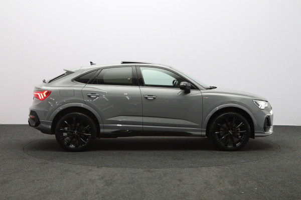 Audi Q3 Sportback 45 TFSI e 245 PK S-Line Edition, Nardo-Grijs, Panoramadak, Carplay, 360 Camera, Memory