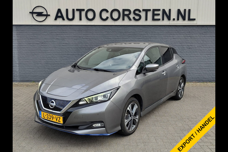Nissan Leaf e+ N-Connecta 62kWh Adap.Cruise Warmtepomp Leder+Verwarmd 360°Camera Ecc Stuurverwarming Navi Apple Carplay/Android Auto Lmv Privacy Glas Isofix DAB Bluetooth Led Dodehoekdetectie 1e Eigenaar Origineel Nederlandse Auto