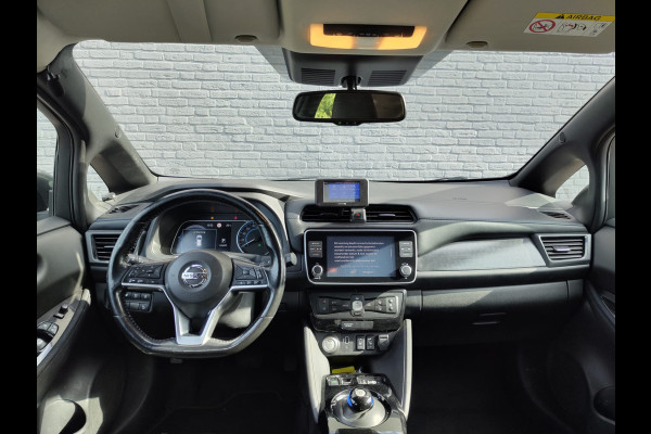 Nissan Leaf e+ N-Connecta 62kWh Adap.Cruise Warmtepomp Leder+Verwarmd 360°Camera Ecc Stuurverwarming Navi Apple Carplay/Android Auto Lmv Privacy Glas Isofix DAB Bluetooth Led Dodehoekdetectie 1e Eigenaar Origineel Nederlandse Auto