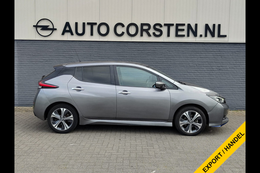 Nissan Leaf e+ N-Connecta 62kWh Adap.Cruise Warmtepomp Leder+Verwarmd 360°Camera Ecc Stuurverwarming Navi Apple Carplay/Android Auto Lmv Privacy Glas Isofix DAB Bluetooth Led Dodehoekdetectie 1e Eigenaar Origineel Nederlandse Auto