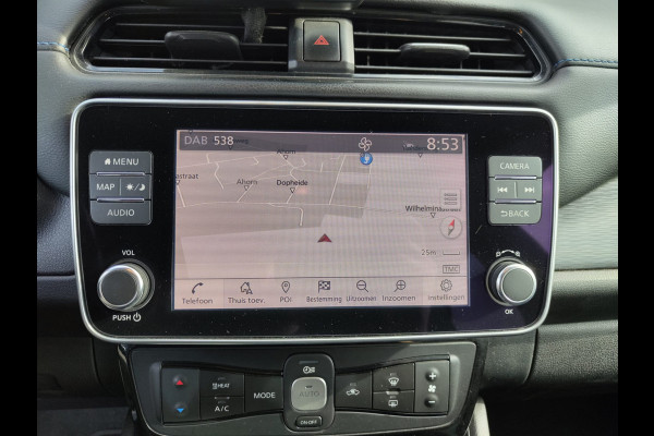 Nissan Leaf e+ N-Connecta 62kWh Adap.Cruise Warmtepomp Leder+Verwarmd 360°Camera Ecc Stuurverwarming Navi Apple Carplay/Android Auto Lmv Privacy Glas Isofix DAB Bluetooth Led Dodehoekdetectie 1e Eigenaar Origineel Nederlandse Auto