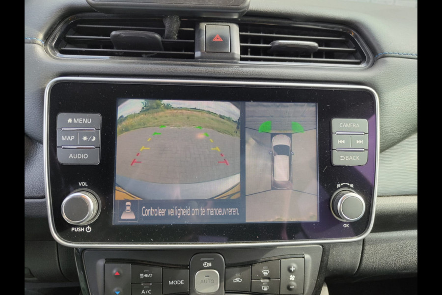 Nissan Leaf e+ N-Connecta 62kWh Adap.Cruise Warmtepomp Leder+Verwarmd 360°Camera Ecc Stuurverwarming Navi Apple Carplay/Android Auto Lmv Privacy Glas Isofix DAB Bluetooth Led Dodehoekdetectie 1e Eigenaar Origineel Nederlandse Auto