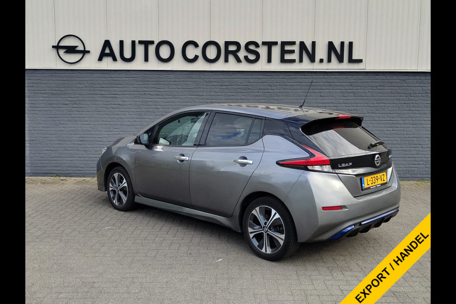 Nissan Leaf e+ N-Connecta 62kWh Adap.Cruise Warmtepomp Leder+Verwarmd 360°Camera Ecc Stuurverwarming Navi Apple Carplay/Android Auto Lmv Privacy Glas Isofix DAB Bluetooth Led Dodehoekdetectie 1e Eigenaar Origineel Nederlandse Auto