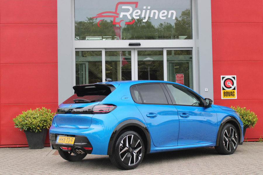 Peugeot 208 1.2 Hybrid 145PK AUTOMAAT GT | CAMERA VOOR + ACHTER | NAVIGATIE | DRAADLOZE APPLE CARPLAY/ANDROID AUTO | FULL LED KOPLAMPEN | LICHTMETALEN VELGEN 17" | DODEHOEK DETECTIE | DRAADLOZE TELEFOONLADER | KEYLESS ENTRY/START | DAB+ RADIO | ADAPTIVE CRUISE CONTROL | CLIMATE CONTROL |
