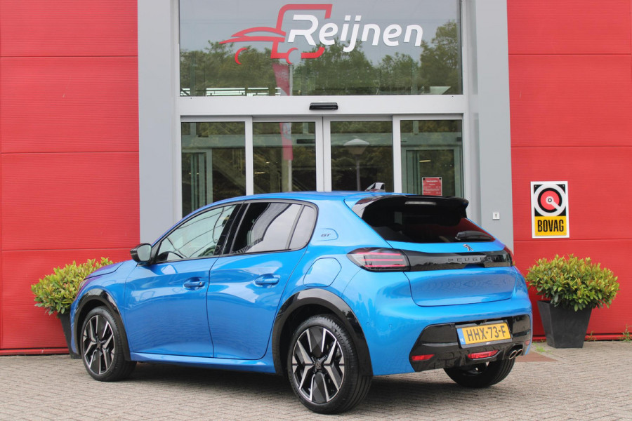 Peugeot 208 1.2 Hybrid 145PK AUTOMAAT GT | CAMERA VOOR + ACHTER | NAVIGATIE | DRAADLOZE APPLE CARPLAY/ANDROID AUTO | FULL LED KOPLAMPEN | LICHTMETALEN VELGEN 17" | DODEHOEK DETECTIE | DRAADLOZE TELEFOONLADER | KEYLESS ENTRY/START | DAB+ RADIO | ADAPTIVE CRUISE CONTROL | CLIMATE CONTROL |
