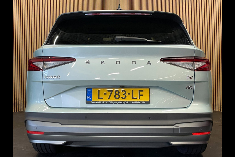 Škoda ENYAQ iV 80|88% SOH|GROTE ACCU|ACC|1/2 LEDER|STUURVERWARMING|ANDROID/APPLE CARPLAY|CAMERA|NAVI|NAP|NL-AUTO|INCL. BTW|1e EIG|
