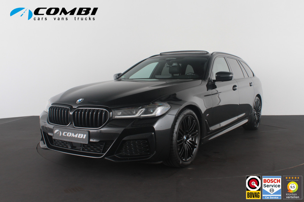 BMW 5 Serie Touring 530d xDrive M Sport > Pano.schuif/Head-up/19inch/Shadow-Line/Trekhaak