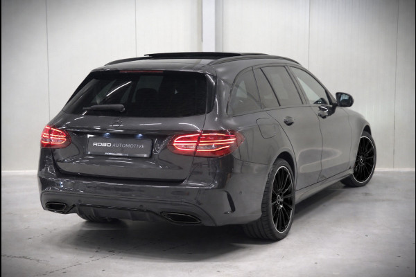 Mercedes-Benz C-Klasse Estate 300 e Business Solution AMG | Panoramadak | Stoelverwarming | 360 Camera | Dodehoekdetectie | Cruise Control | Apple Carplay | Navigatie | Trekhaak | DAB | Ambiance Verlichting | Multibeam