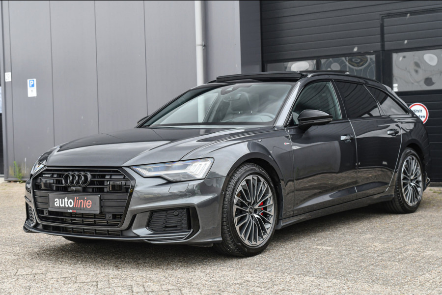 Audi A6 Avant 55 TFSI e quattro Competition S-Line, Pano, B&O, 360 3D, ACC, HUD, Memory, Trekhaak, Matrix!
