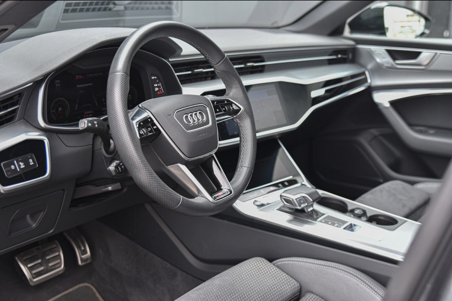 Audi A6 Avant 55 TFSI e quattro Competition S-Line, Pano, B&O, 360 3D, ACC, HUD, Memory, Trekhaak, Matrix!