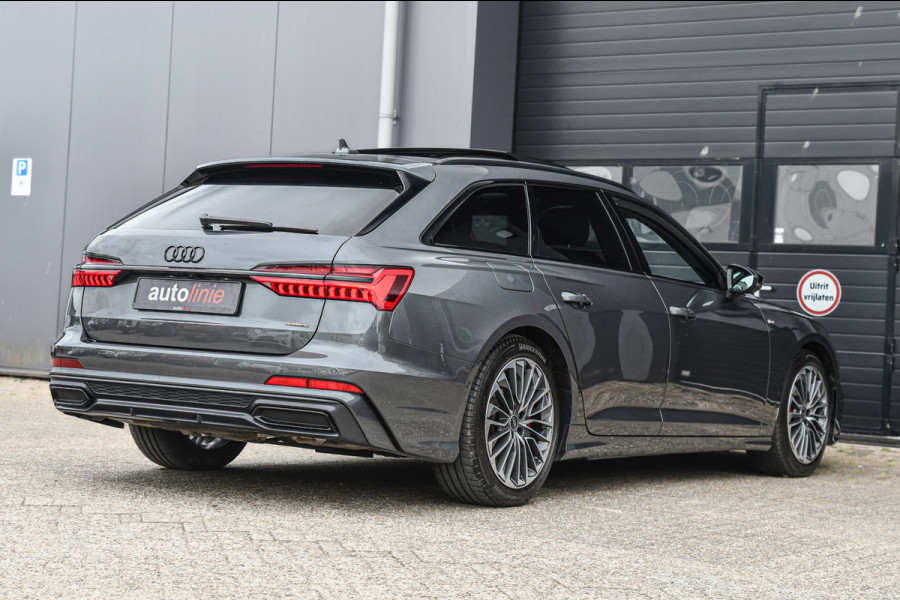 Audi A6 Avant 55 TFSI e quattro Competition S-Line, Pano, B&O, 360 3D, ACC, HUD, Memory, Trekhaak, Matrix!