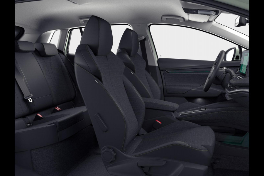 Škoda Elroq 60 Tour Edition | Steel Grey | Android Infotainment + Navigatie | Verwarmbaar Stuurwiel + Voorstoelen | Parkeersens V+A + Achteruitrijcamera | Adaptieve Cruise Control | Blind Spot Assist