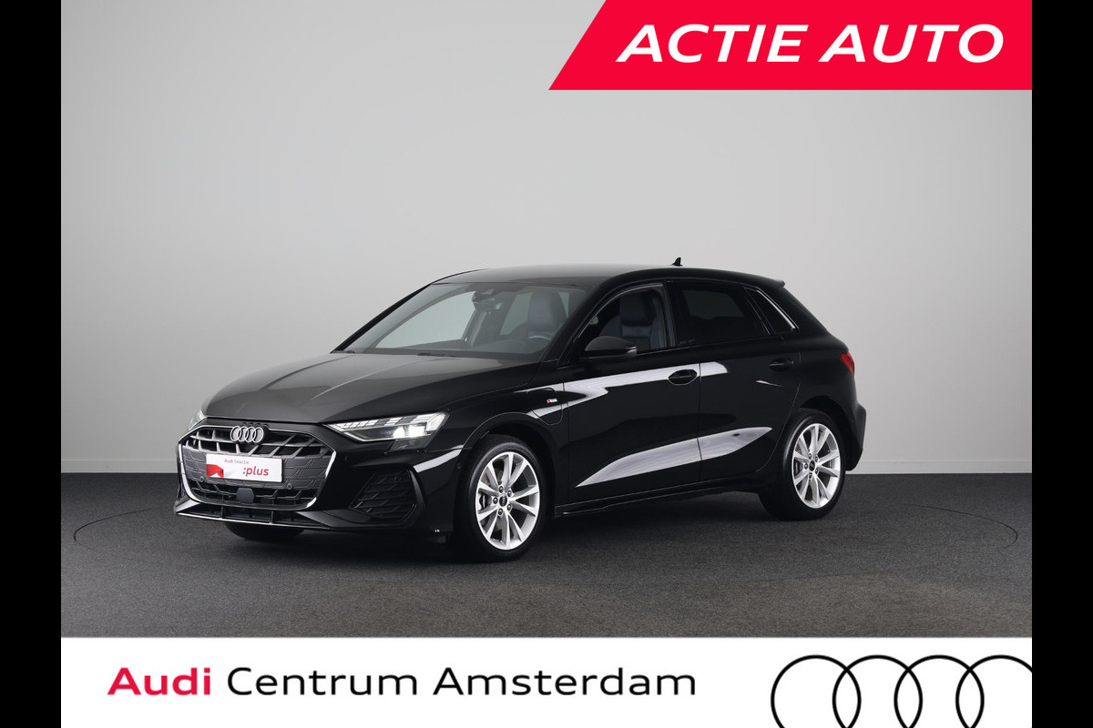 Audi A3 Sportback 40 TFSI e S edition 204 pk S-tronic | Verlengde garantie | Navigatie | Parkeersensoren (Park assist) | Achteruitrijcamera | Adaptieve cruise control | Stoelverwarming | S-Line |