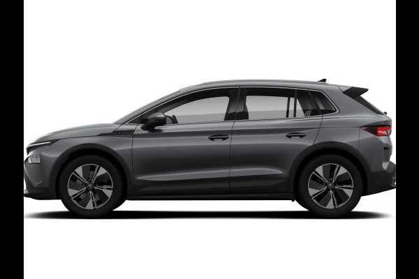 Škoda Elroq 85 Tour 286pk | 286pk | 576km range | Graphite Grey Metallic | 19'' Antraciet Regulus Velgen | Android Infotainment + Navigatie | Verwarmbaar Stuurwiel + Voorstoelen | Parkeersens V+A + Achteruitrijcamera | Adaptieve Cruise Control | Blind Spot Assist