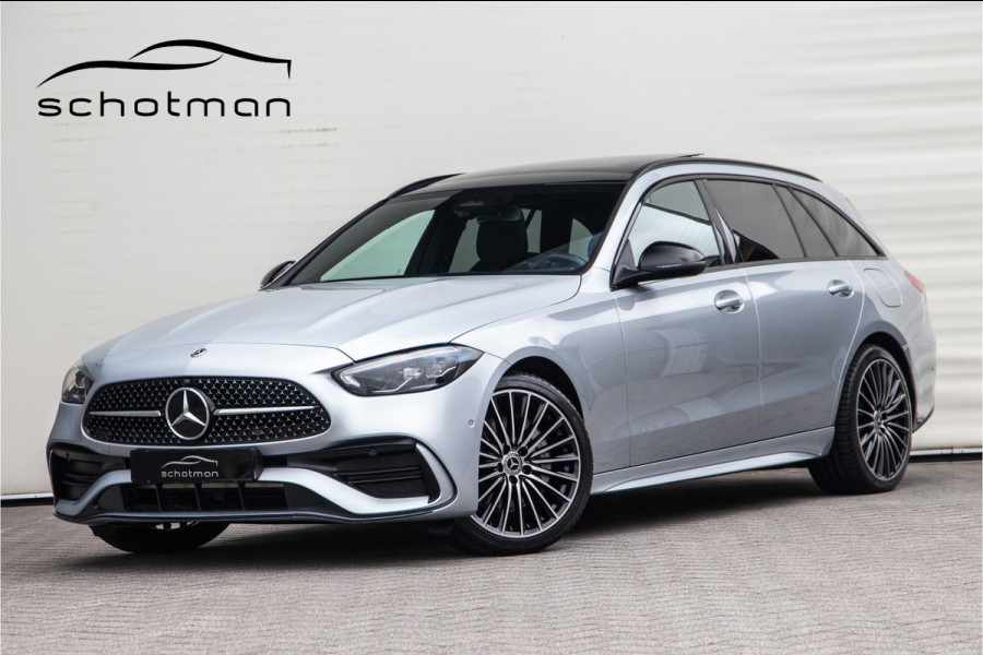 Mercedes-Benz C-Klasse Estate 300 e AMG Premium, Nightpakket, Panorama, Leder, Sfeerverlichting