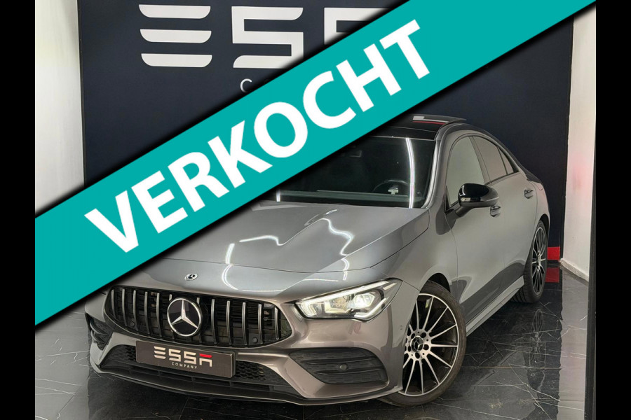 Mercedes-Benz CLA-Klasse 200 AMG Edition Pano Dodehoek Camera Sfeerver 19"