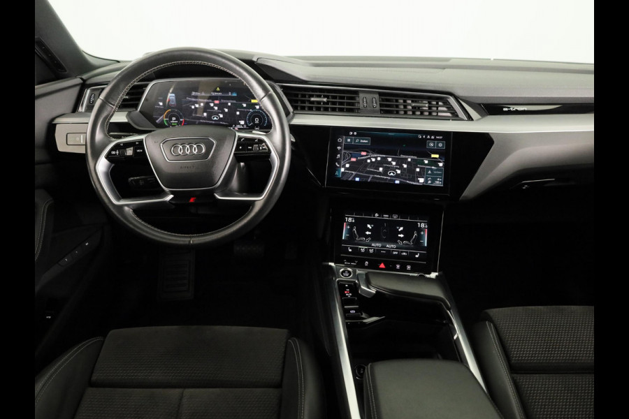 Audi e-tron Sportback 55 quattro S edition 95 kWh 408 pk | SOH 91,49% | Navigatie | Panoramadak | Parkeersensoren | Achteruitrijcamera | Elektr. voorstoelen | Lichtmetalen velgen 22" | Luchtvering | S-Line |