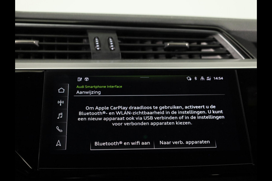Audi e-tron Sportback 55 quattro S edition 95 kWh 408 pk | SOH 91,49% | Navigatie | Panoramadak | Parkeersensoren | Achteruitrijcamera | Elektr. voorstoelen | Lichtmetalen velgen 22" | Luchtvering | S-Line |