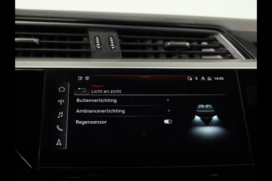 Audi e-tron Sportback 55 quattro S edition 95 kWh 408 pk | SOH 91,49% | Navigatie | Panoramadak | Parkeersensoren | Achteruitrijcamera | Elektr. voorstoelen | Lichtmetalen velgen 22" | Luchtvering | S-Line |