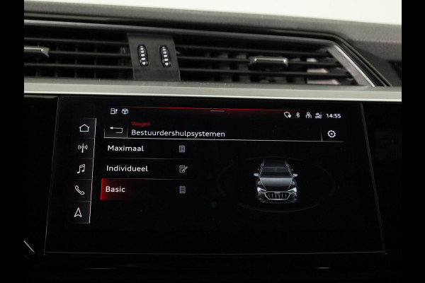 Audi e-tron Sportback 55 quattro S edition 95 kWh 408 pk | SOH 91,49% | Navigatie | Panoramadak | Parkeersensoren | Achteruitrijcamera | Elektr. voorstoelen | Lichtmetalen velgen 22" | Luchtvering | S-Line |