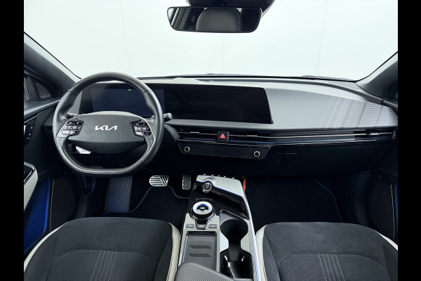 Kia Ev6 GT-Line 77.4kWh Warmtepomp Trekhaak Panoramadak Head-Up Display Meridian®-Audio Stoelkoeling+Verwarming Elek.Stoelen+Memory 360° Apple Carplay Android Auto Privacy Glas Lmv Led DAB Isofix Draadloze lader Dealeronderhouden Origineel Nederlandse Auto 1e Eigenaar