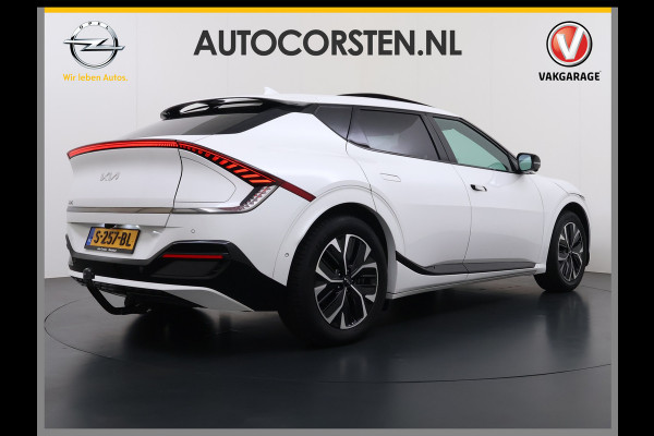 Kia Ev6 GT-Line 77.4kWh Warmtepomp Trekhaak Panoramadak Head-Up Display Meridian®-Audio Stoelkoeling+Verwarming Elek.Stoelen+Memory 360° Apple Carplay Android Auto Privacy Glas Lmv Led DAB Isofix Draadloze lader Dealeronderhouden Origineel Nederlandse Auto 1e Eigenaar